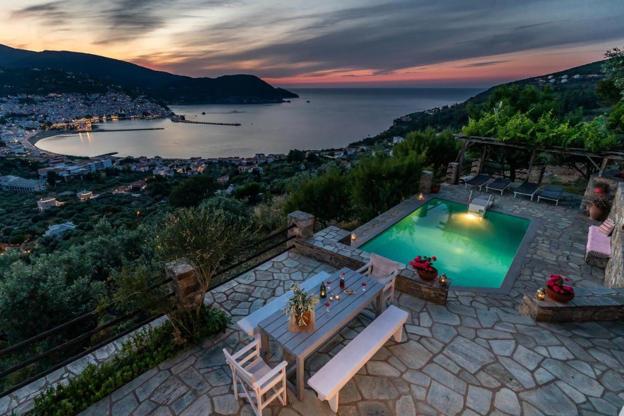 Villa Nina Skopelos- Private Pool - Magnificent Views 外观 照片
