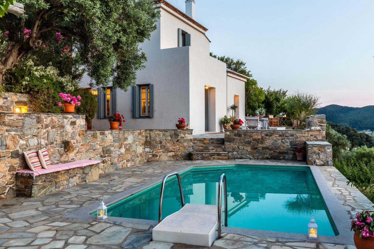 Villa Nina Skopelos- Private Pool - Magnificent Views 外观 照片