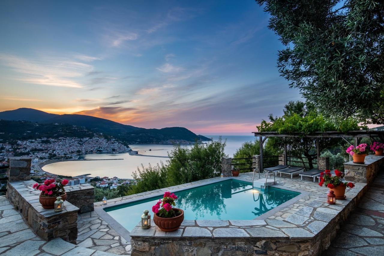 Villa Nina Skopelos- Private Pool - Magnificent Views 外观 照片